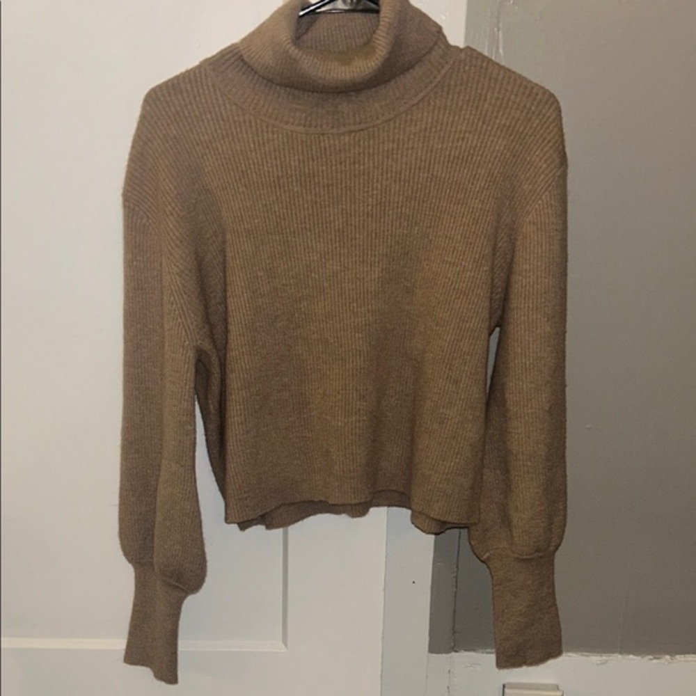 NWT Edit By Nine Cropped Turtleneck Sweater